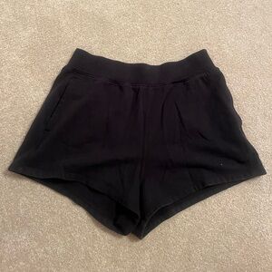 Hollister Black Athletic Shorts Lightweight Elastic Waist